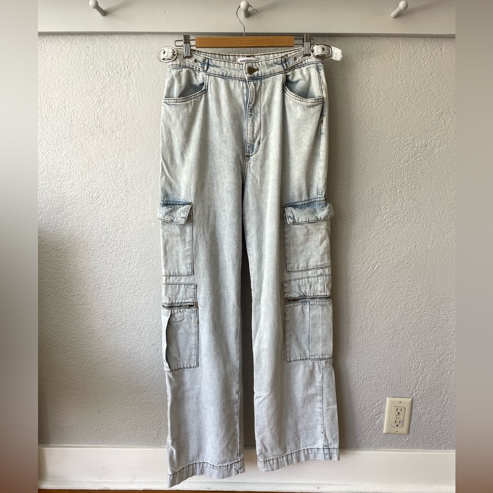 WeWoreWhat utility straight cargo jeans